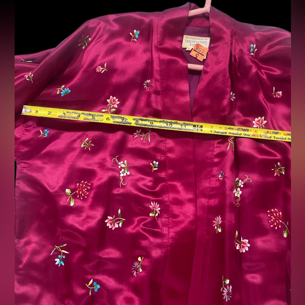 Silk Kimono Style Dressing Gown/Robe Med - Picture 2 of 6